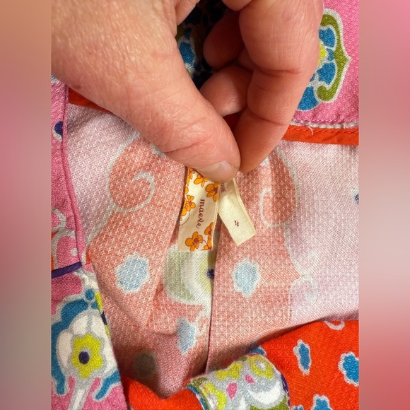 MAEVE for ANTHROPOLOGIE Red and Pink ORAVA mod floral shift dress size 4 - Picture 11 of 16